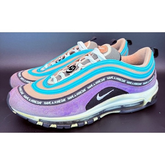 Nike Air Max 97 Have A Nike Day Smiley Face Shoes Sneakers Mens size 11.5 - Picture 1 of 8